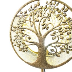 ORIGEN Home Decor Lámpara árbol de vida Lamparas | Lámpara de Pie Dorado - 130x30x12cm