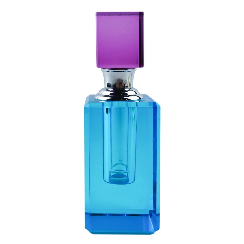 ORIGEN Home Decor Botella perfume Miniaturas | Botella Azul - 12x4x4cm