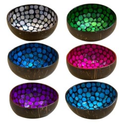 ORIGEN Home Decor Bowl 6 U Bandejas | Cuenco Bol Multicolor Redondo - 6x14x14cm