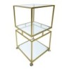 ORIGEN Home Decor Estanteria Mueble Auxiliar | Estantería Dorado - 67x35x35cm