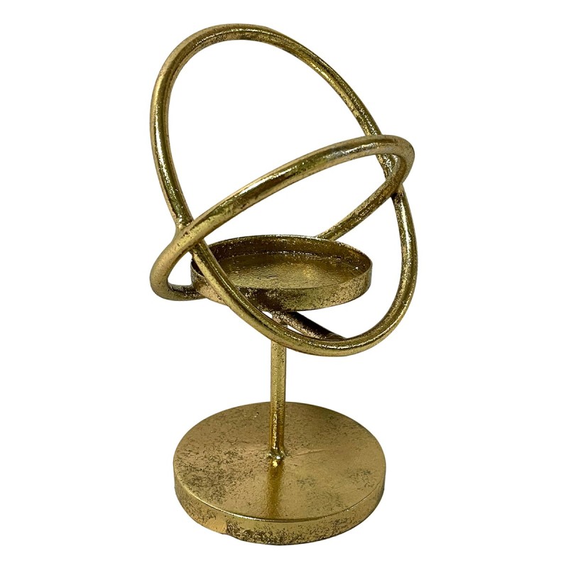 ORIGEN Home Decor Candelabro Jarrones Y Portavelas | Candelabro Dorado - 21x13x11cm