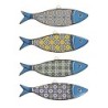 ORIGEN Home Decor Colgante pez 4 U Colgantes | Colgante Azul - 1x30x8cm