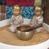 ORIGEN Home Decor Cuenco bowl tibetano Complementos Natura | Cuenco Bol Dorado Redondo - 6x12x12cm