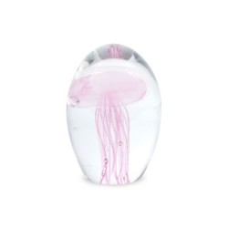 By Sigris - Pisapapeles de Cristal | Pisapapeles Medusa - Color Rosa - 8 cm x 5,5 cm x 5,5 cm  Decor And Go