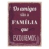 ORIGEN Home Decor Adornos pared portugues Placas Metal | Placa de Metal Rojo Rectangular - 33x25x1cm