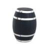 ORIGEN Home Decor Barril juego Vino Abrebotellas | Negro Ovalado - 17x13x13cm