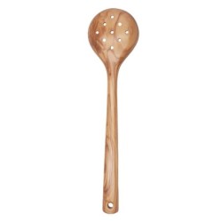 ORIGEN Home Decor Cucharon escurridor Utensilios | Cuchara Marrón - 2x33x9cm