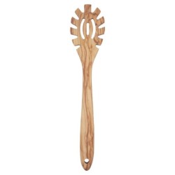 ORIGEN Home Decor Cuchara colador de pasta Utensilios | Cuchara Marrón - 2x33x7cm