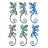 ORIGEN Home DECOR Lagarto 6U Animales Figura de Lagarto Azul - 3x16x7cm