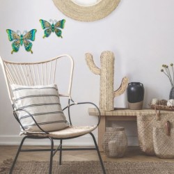 ORIGEN Home Decor - Adorno Mariposa  Adorno Pared | Jardin Verde - 24x1x30 cm