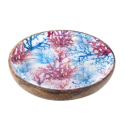 ORIGEN Home Decor - Plato coral  Cocina | Cajas Y Bandejas Azul - 2x15x15 cm