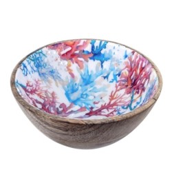 ORIGEN Home Decor - Bowl coral  Cocina | Cajas Y Bandejas Azul - 7x15x15 cm