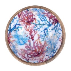 ORIGEN Home Decor - Bowl coral  Cocina | Cajas Y Bandejas Azul - 7x20x20 cm