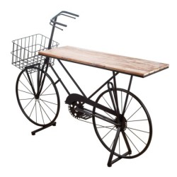 ORIGEN Home Decor Bicicleta estanteria Mueble Auxiliar | Estantería Verde - 147x35x102cm