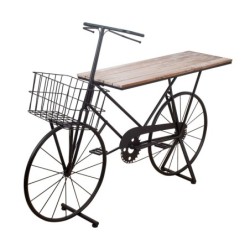 ORIGEN Home Decor Bicicleta estanteria Mueble Auxiliar | Estantería Verde - 147x35x102cm