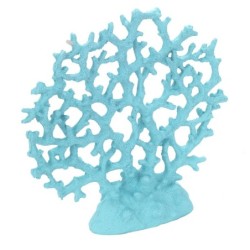 ORIGEN Home Decor Coral Marinero Figura Azul 25x27x7cm