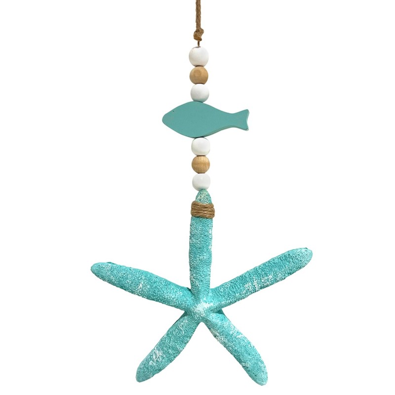 ORIGEN Home Decor Colgante Estrella Azul - 40x18x3cm | Decoración Hogar Náutica y Marinera