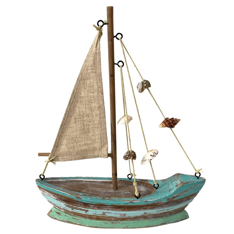 ORIGEN Home Decor Sailboat Vehiculos | Modelismo de Barcos Azul - 24x20x5cm