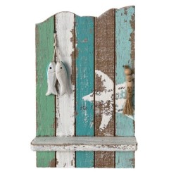 ORIGEN Home Decor Caja Llaves Cuelgallaves Azul 25x16x8cm - Organizador Llaves Pared Decorativo