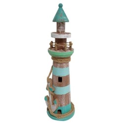 ORIGEN Home Decor Faro Marinero Azul - Figura Decorativa para Interior y Exterior - Regalo Original para Decorar