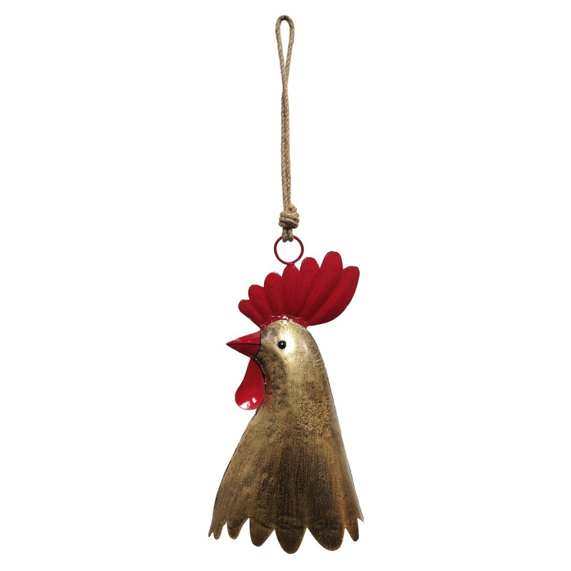 ORIGEN Home Decor Campana Gallo Colgantes Marrón 45x14x8cm