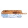 ORIGEN Home Decor Tabla De Cortar Peces Cajas Y Bandejas | Tabla Azul Ovalado - 2x49x15cm