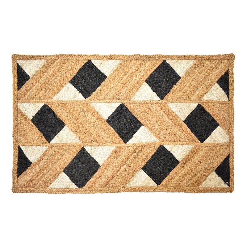 ORIGEN Home Decor Alfombra Yute Trenzado Marrón Rectangular - 1x120x70cm