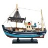 ORIGEN Home Decor Barco Pesquero Vehiculos | Modelismo de Barcos Gris - 27x30x8cm