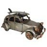 ORIGEN Home Decor Coche Metal Vehículos Vintage Gris - Figura Decorativa 17x31x15cm