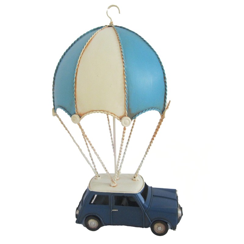 ORIGEN Home Decor Coche Paracaidas Vehiculos Vintage Azul - 31x18x17cm