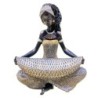 ORIGEN Home Decor Africana Africanas Y Elefantes Gris 22x20x14cm Figura Resina Alta Calidad