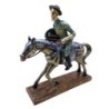 ORIGEN Home Decor Don Quijote Sobre Caballo Varios Figura de Persona Gris 25x26x8cm