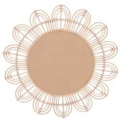 ORIGEN Home Decor Espejo Girasol Redondo Vintage | Blanco 90x90x2cm