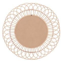 ORIGEN Home Decor Espejo Circular Redondo - Blanco Vintage - 90x90x2cm