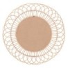 ORIGEN Home Decor Espejo Circular Redondo - Blanco Vintage - 90x90x2cm