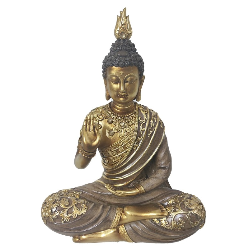 ORIGEN Home Decor Buda Budas Dorado - Figura de Buda Oriental 26x18x9cm