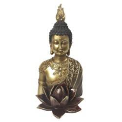 ORIGEN Home Decor Buda Budas Figura Dorada Resina 30x16x16cm