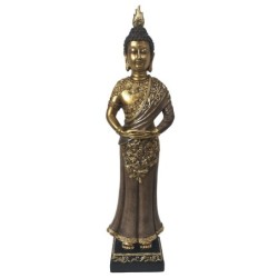 ORIGEN Home Decor Buda Budas Figura de Buda Dorado 36x10x7cm Resina Alta Calidad