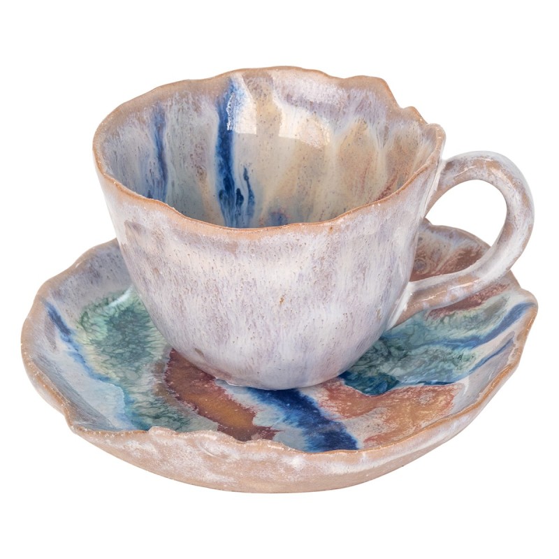 ORIGEN Home Decor Plato Con Taza Jarrones Y Portavelas Plateado - 6x11x11cm