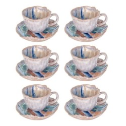 ORIGEN Home Decor Plato Con Taza Jarrones Y Portavelas Plateado - 6x11x11cm