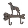 ORIGEN Home Decor Percha Perro Sobre Hueso Percheros Gris 16x18x4cm