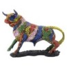 ORIGEN Home Decor Toro Animales Figura de Animal Azul - 31x43x16cm