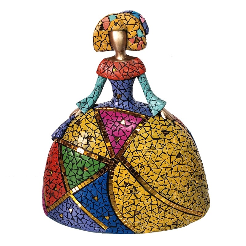 ORIGEN Home Decor Menina Varios | Figura de Persona Amarillo - 28x26x14cm