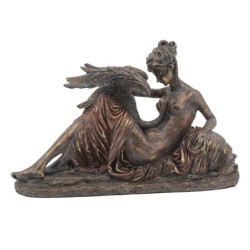 ORIGEN Home Decor Figura de Bailarina de Bronce Gris - 18x28x12cm