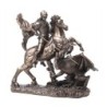 ORIGEN Home Decor San Jorge Bronce Figura Diosa Gris 16x17x9cm