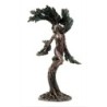 ORIGEN Home Decor Ninfa Meliae Ninfa Arbol Bronce Figura Diosa Gris 25x16x9cm