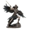 ORIGEN Home Decor Morrigan Reina Celta Bronce Figura Diosa Gris 22x22x11cm