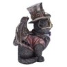 ORIGEN Home Decor Gato Inventor Victoriano Fantasia Figura Diosa Gris 14x11x9cm