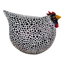 Signes Grimalt By SIGRIS - Figura Gallina Negro de Resina | Figura de Gallina Figuras De Resina Para Jardin Figura Resina Decora