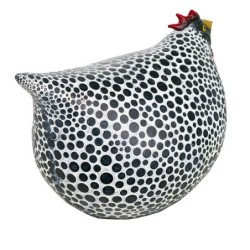 Signes Grimalt By SIGRIS - Figura Gallina Negro de Resina | Figura de Gallina Figuras De Resina Para Jardin Figura Resina Decora